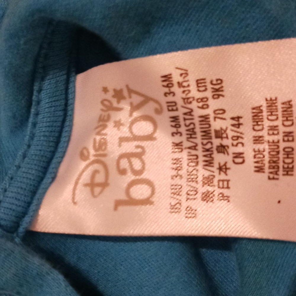 Disney Alice in Wonderland Costume baby bodysuit. Size 3-6mo. - Picture 2 of 4